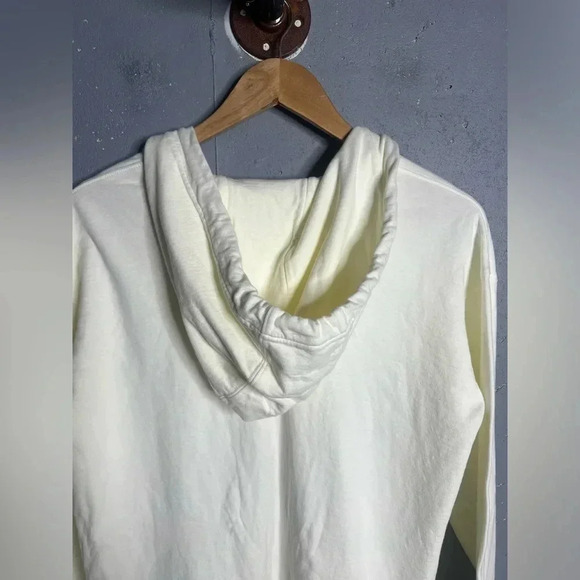 Athleta Sundown Alliance Pullover Hooded Sweatshirt Ivory Size Small - Picture 7 of 8